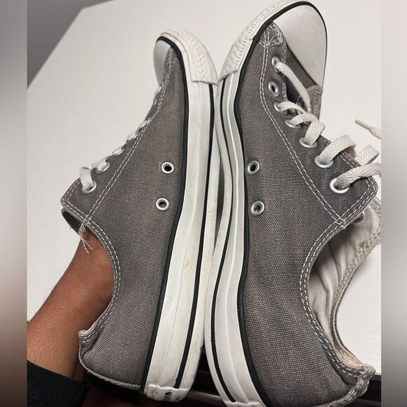 Converse Gray Low Top Men 10 - Picture 7 of 8